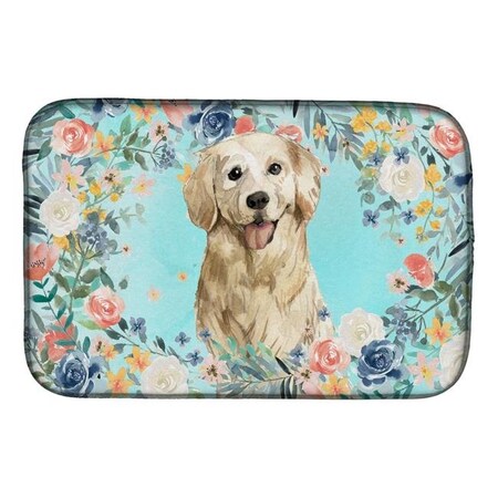 Carolines Treasures Carolines Treasures CK3425DDM Golden Retriever Dish Drying Mat CK3425DDM